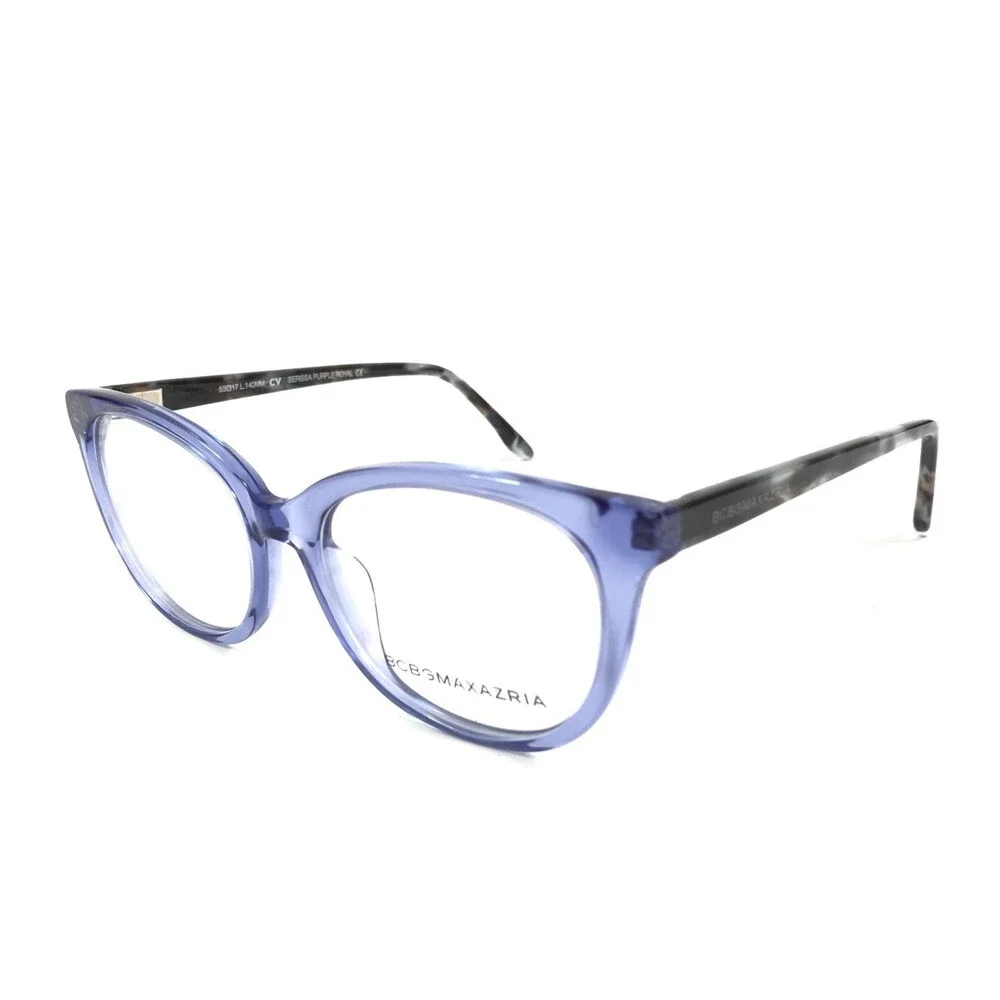 BCBGMAXAZRIA Eyeglasses Frames SERISSA PURPLE ROYAL Cat Eye Full Rim 53-17-140